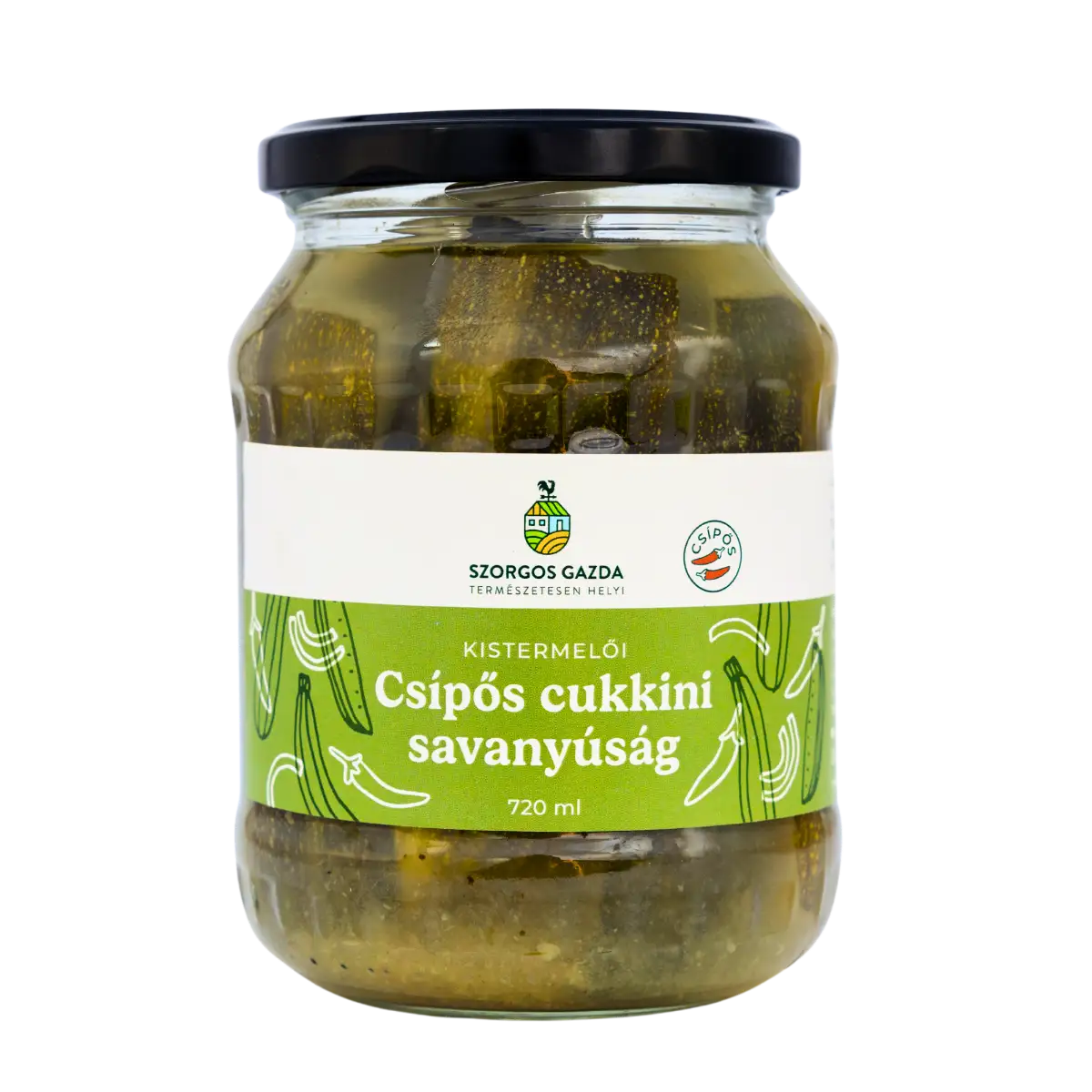 Csípős cukkini savanyúság